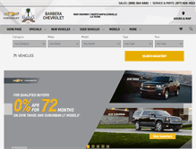 Tablet Screenshot of barberachevrolet.com
